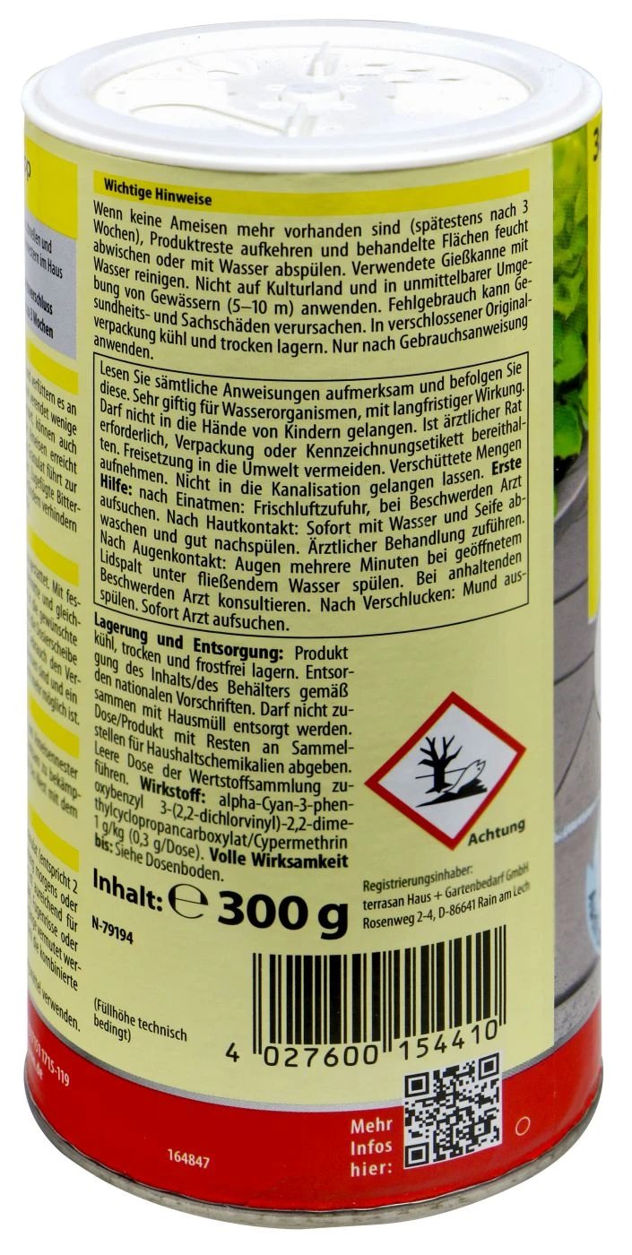 Aeroxon Ameisen-Stopp Streu- Und Gießmittel - 0,3 Kg 2 Aeroxon Ameisen-Stopp Streu- Und Gießmittel - 0,3 Kg - Image 2