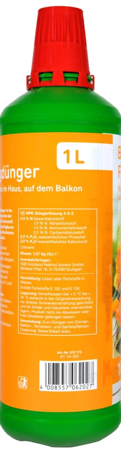 Blumendünger Ohne Guano - 1 L -Compo Verkäufe Blumenduenger20ohne20Guano 35115 H02