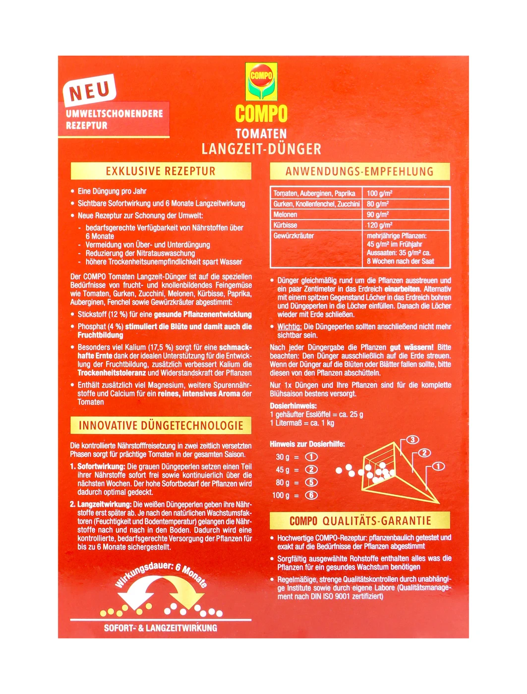 COMPO BIO Tomaten Langzeit-Dünger Mit Schafwolle - 0,85 Kg 3 COMPO BIO Tomaten Langzeit-Dünger Mit Schafwolle - 0,85 Kg - Image 3