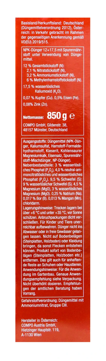 COMPO BIO Tomaten Langzeit-Dünger Mit Schafwolle - 0,85 Kg 4 COMPO BIO Tomaten Langzeit-Dünger Mit Schafwolle - 0,85 Kg - Image 4