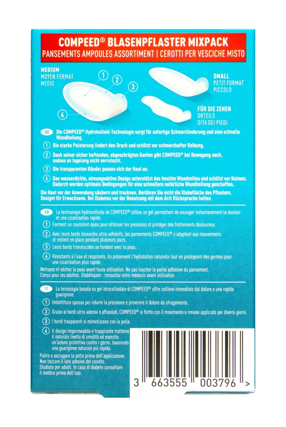 Compeed Blasenpflaster Mixpack - 6 Stück 2 Compeed Blasenpflaster Mixpack - 6 Stück - Image 2