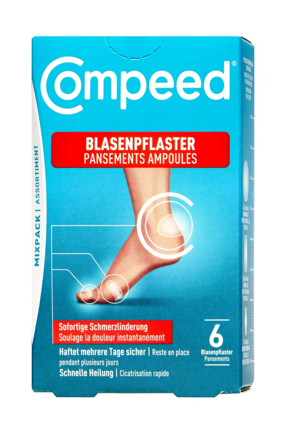 Compeed Blasenpflaster Mixpack - 6 Stück 1 Compeed Blasenpflaster Mixpack - 6 Stück