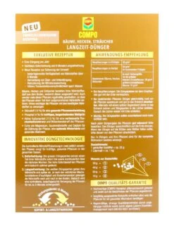 Compo Bäume, Hecken, Sträucher Langzeit-Dünger - 2 Kg 7 Compo Bäume, Hecken, Sträucher Langzeit-Dünger - 2 Kg -Compo Verkäufe Compo20Baeume20Hecken20Straeucher20Langzeitduenger 32120 H01