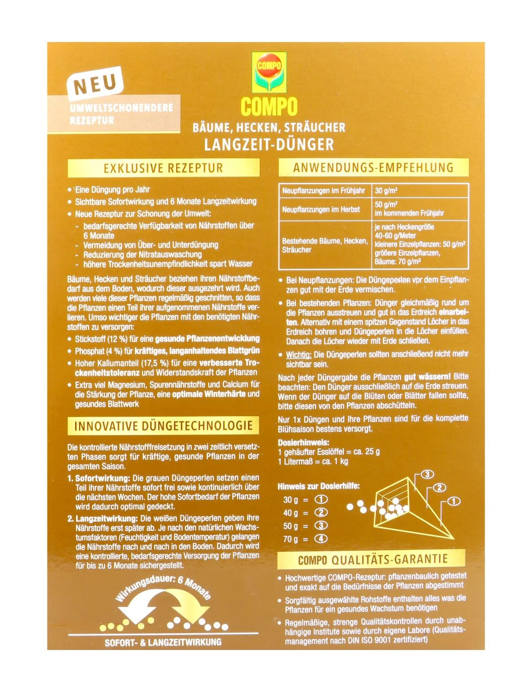 Compo Bäume, Hecken, Sträucher Langzeit-Dünger - 2 Kg 4 Compo Bäume, Hecken, Sträucher Langzeit-Dünger - 2 Kg - Image 4