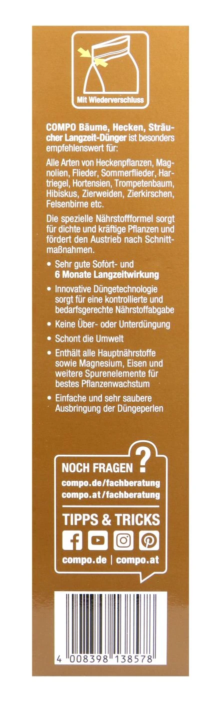 Compo Bäume, Hecken, Sträucher Langzeit-Dünger - 2 Kg 2 Compo Bäume, Hecken, Sträucher Langzeit-Dünger - 2 Kg - Image 2