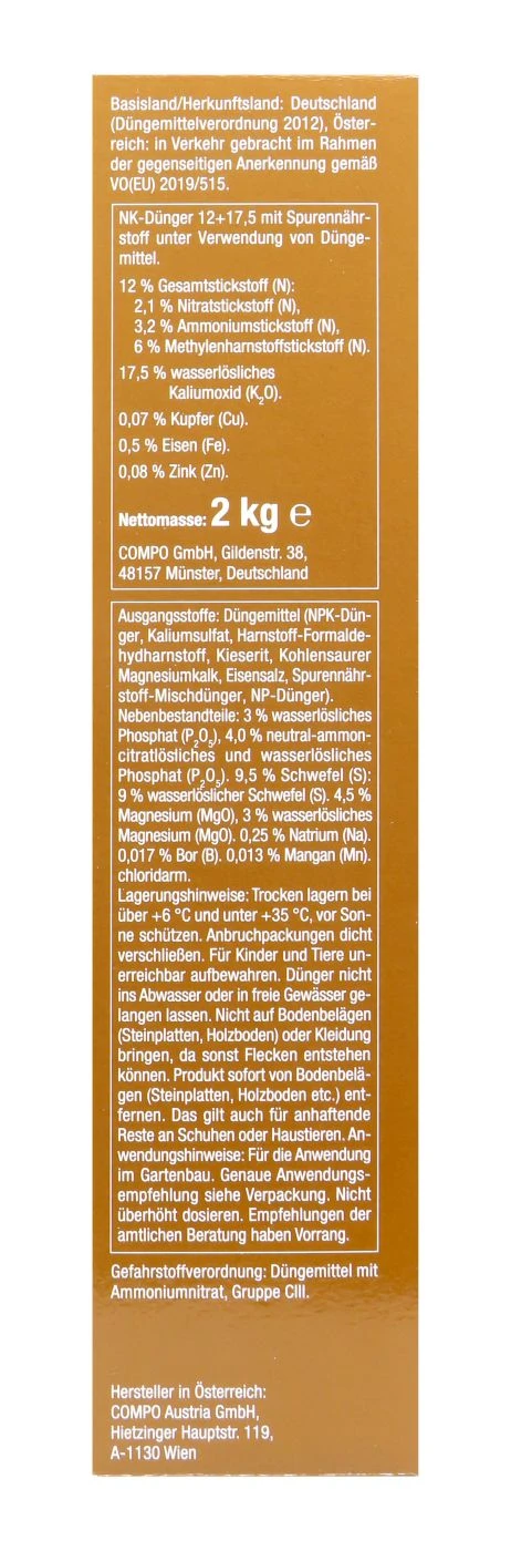 Compo Bäume, Hecken, Sträucher Langzeit-Dünger - 2 Kg 3 Compo Bäume, Hecken, Sträucher Langzeit-Dünger - 2 Kg - Image 3