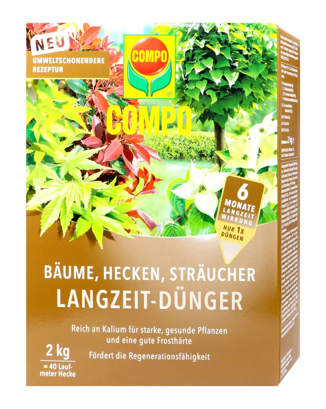 Compo Bäume, Hecken, Sträucher Langzeit-Dünger - 2 Kg 1 Compo Bäume, Hecken, Sträucher Langzeit-Dünger - 2 Kg