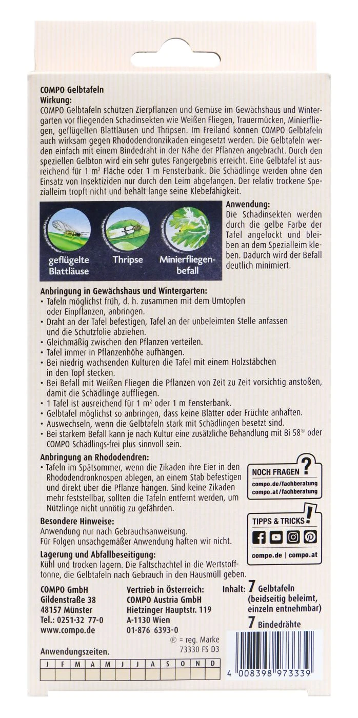 Compo Gelbtafeln - 7 Stück 2 Compo Gelbtafeln - 7 Stück - Image 2