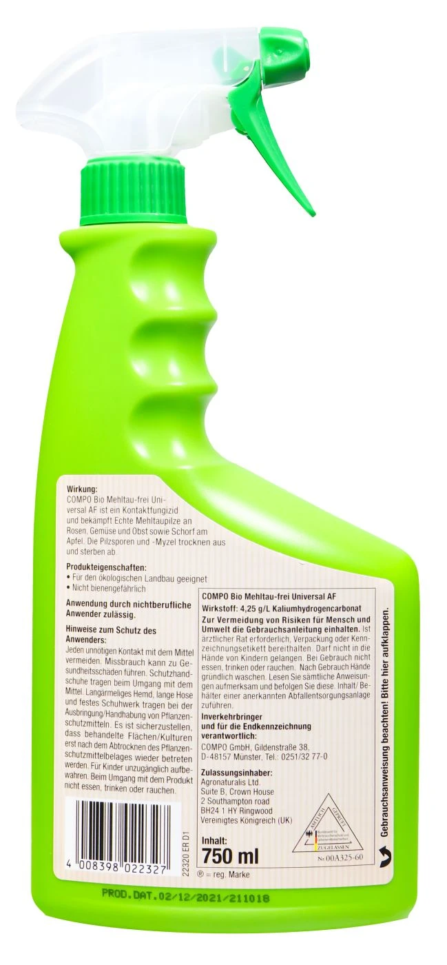 Compo Bio Mehltau-Frei Universal Anwendungsfertig - 0,75 L 2 Compo Bio Mehltau-Frei Universal Anwendungsfertig - 0,75 L - Image 2