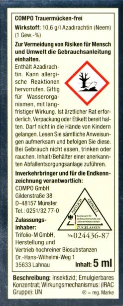 Compo Bio Trauermücken-Frei - 5 Ml 7 Compo Bio Trauermücken-Frei - 5 Ml -Compo Verkäufe Compo20Bio20Trauermuecken Frei 31330 L01