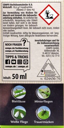 Compo Buchsbaumzünsler K.O. - 50 Ml -Compo Verkäufe Compo20Buchsbaumzuensler20K.O. 31251 R01