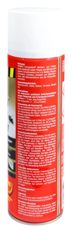 Compo Chrysanthol Mücken-und Fliegenspray - 0,5 L -Compo Verkäufe Compo20Chrysanthol20Muecken und20Fliegenspray 32342 H01