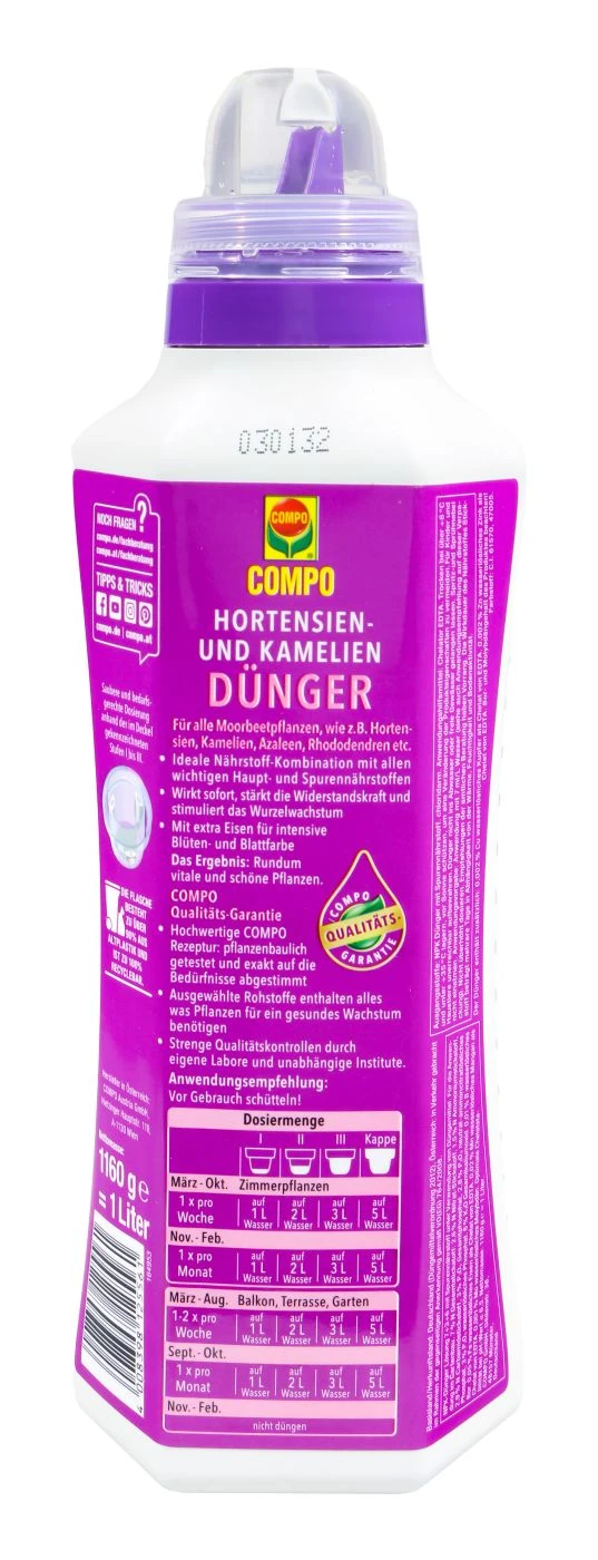 Compo Hortensien- Und Kameliendünger - 1 L 2 Compo Hortensien- Und Kameliendünger - 1 L - Image 2