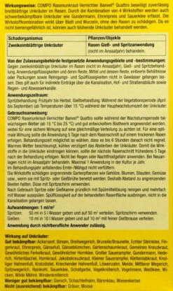 Compo Rasenunkrautvernichter Banvel Quattro - 400 Ml -Compo Verkäufe Compo20Rasenunkrautvernichter20Banvel20Quattro 33430 H01