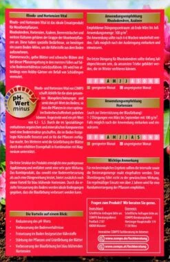 Compo Spezialdünger Rhodo- Und Hortensien Vital - 1 Kg -Compo Verkäufe Compo20Spezialduenger20Rhodo 20und20Horstensien20Vital 31830 H01