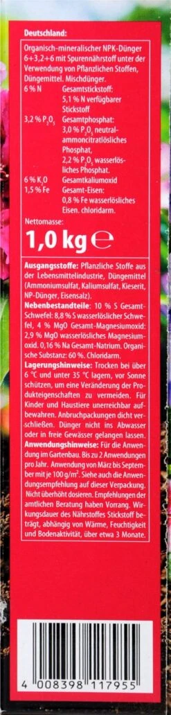 Compo Spezialdünger Rhodo- Und Hortensien Vital - 1 Kg -Compo Verkäufe Compo20Spezialduenger20Rhodo 20und20Horstensien20Vital 31830 R01