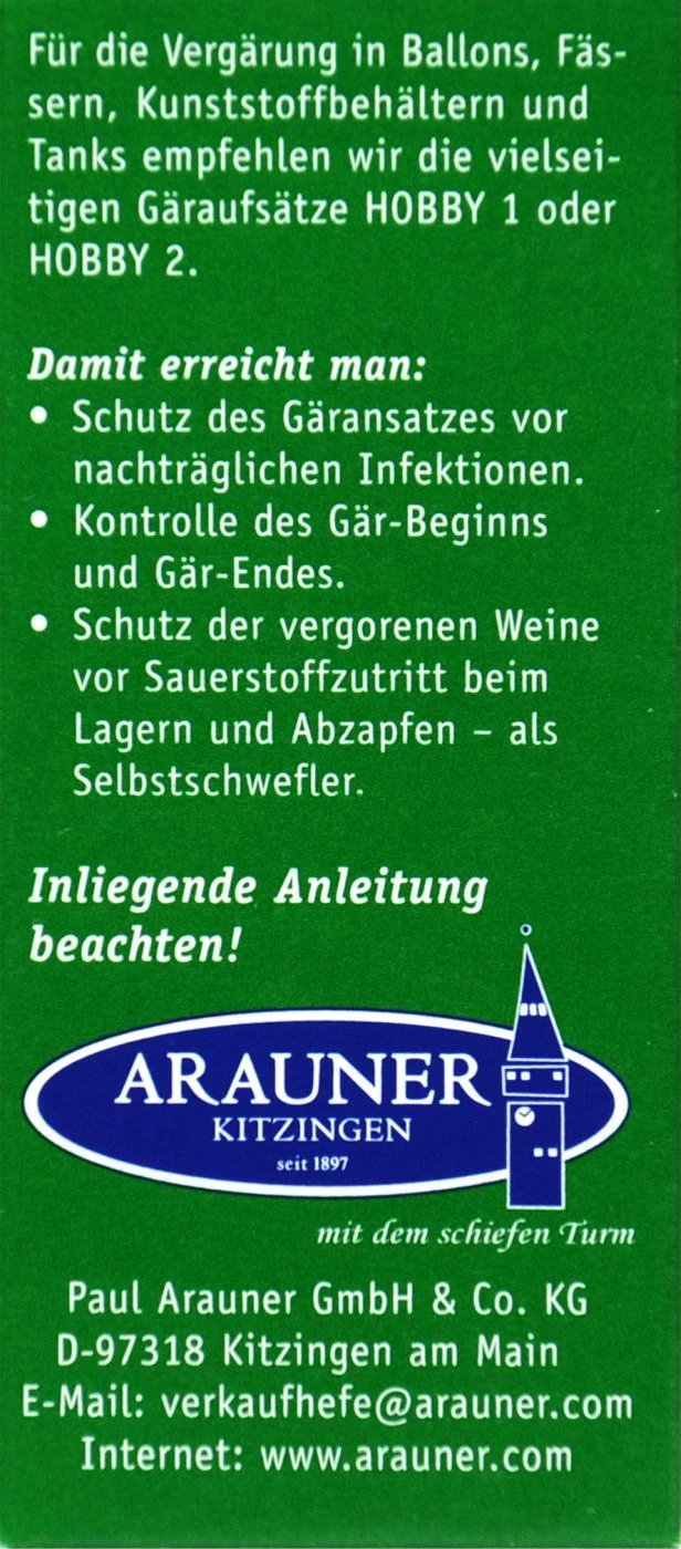 Kitzinger Reinzucht-Hefe Assmannshausen - 20 Ml 2 Kitzinger Reinzucht-Hefe Assmannshausen - 20 Ml - Image 2