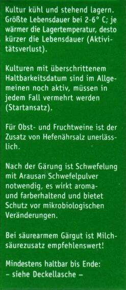 Kitzinger Reinzucht-Hefe Assmannshausen - 20 Ml 7 Kitzinger Reinzucht-Hefe Assmannshausen - 20 Ml -Compo Verkäufe Kitzinger20Reinzucht Hefe 15127 R01