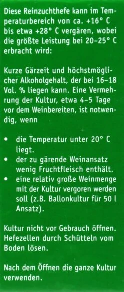 Kitzinger Reinzucht-Hefe Malaga - 20 Ml -Compo Verkäufe Kitzinger20Reinzuchthefe 15105 L01
