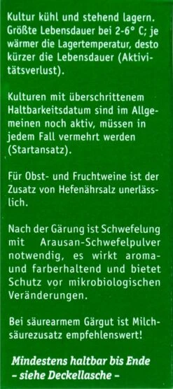 Kitzinger Reinzucht-Hefe Steinberg - 20 Ml -Compo Verkäufe Kitzinger20Reinzuchthefe 15109 R01