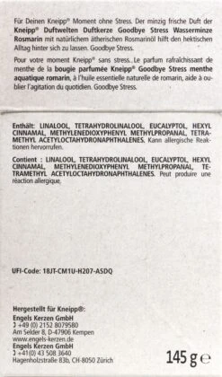 Kneipp Duftkerze Goodbye Stress - 145 G -Compo Verkäufe Kneipp20Duftkerze20Goodbye20Stress 94807 H01