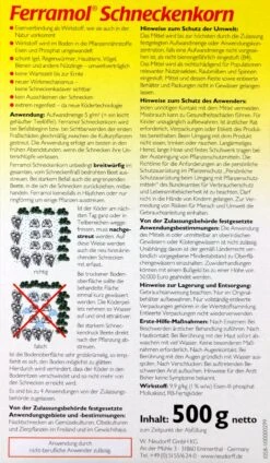 Neudorff Ferramol Schneckenkorn - 500 G -Compo Verkäufe Neudorff20Ferramol20Schneckenkorn 32718 H01