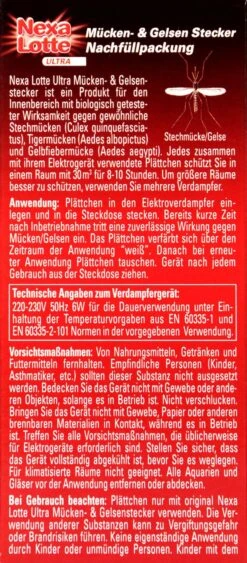 Nexa Lotte Mücken- Und Gelsenstecker Ultra Nachfüllpack - 20 Stück -Compo Verkäufe Nexa20Lotte20Muecken 20und20Gelsenstecker 32332 H01