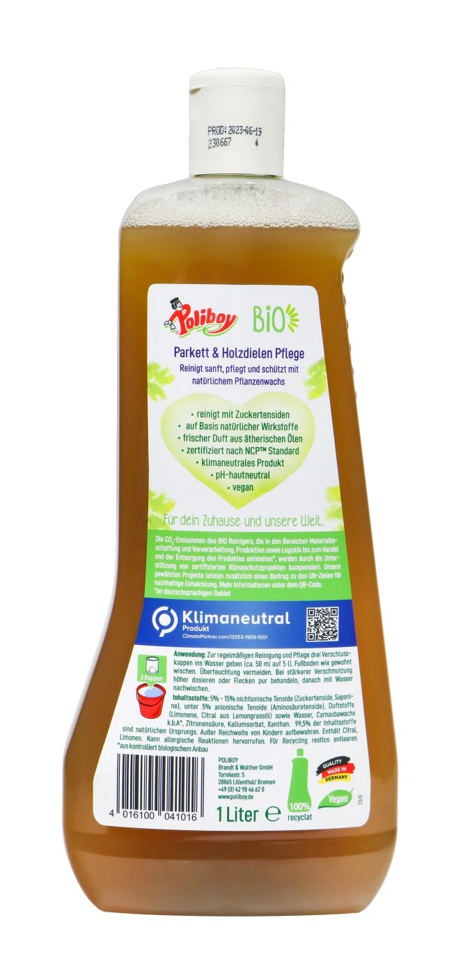 Poliboy Bio Parkett & Holzdielen Pflege - 1 Liter 2 Poliboy Bio Parkett & Holzdielen Pflege - 1 Liter - Image 2