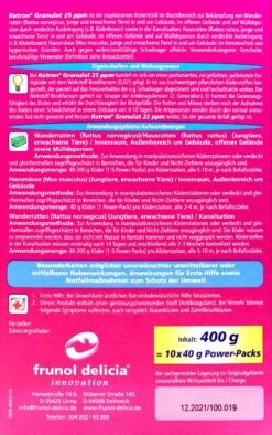 Delicia Ratron Granulat Power-Packs - 0,4 Kg 7 Delicia Ratron Granulat Power-Packs - 0,4 Kg -Compo Verkäufe Ratron20Granulat20Power20Packs 36211 H01
