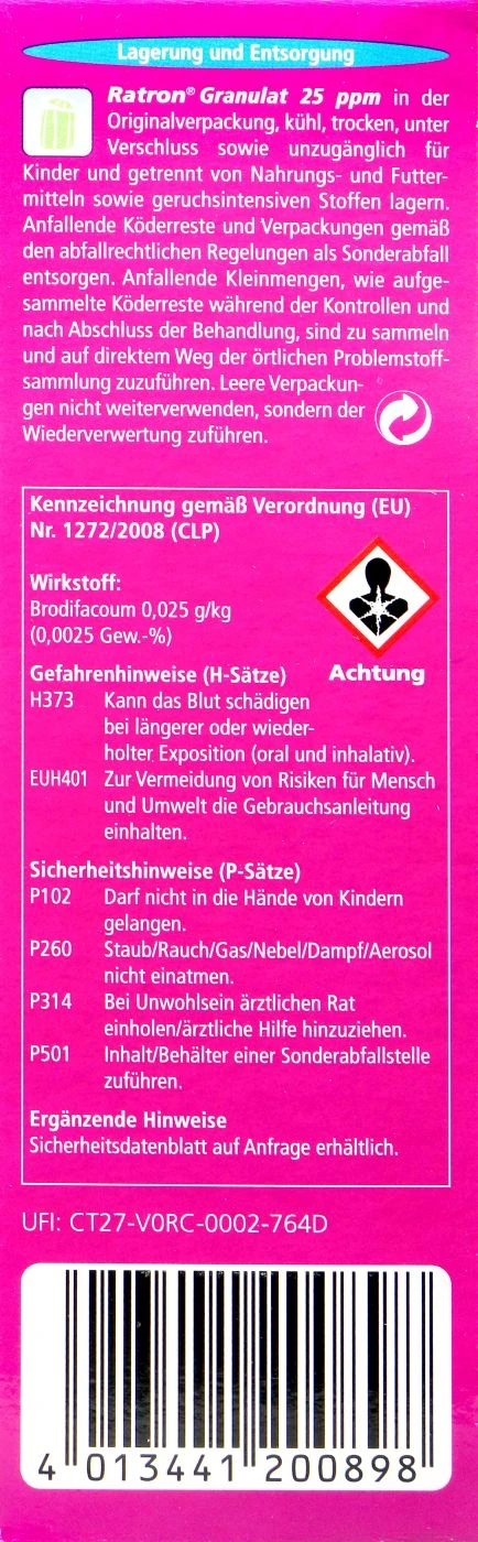 Delicia Ratron Granulat Power-Packs - 0,4 Kg 2 Delicia Ratron Granulat Power-Packs - 0,4 Kg - Image 2