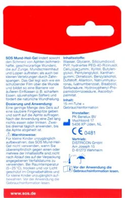 SOS Mund-Heilgel Bei Entzündung Der Mundschleimhaut - 15 Ml -Compo Verkäufe SOS20Mund Heilgel20Bei20Entzuendung20der20Mundschleimhaut 19232 H01