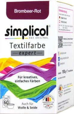 Simplicol Expert Brombeer-Rot Textilfarbe - 1706 - 150 G