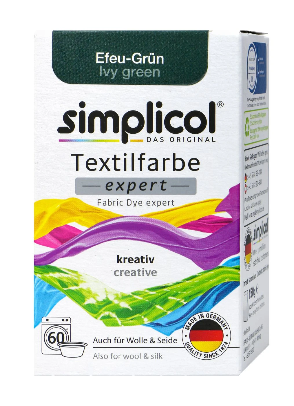 Simplicol Expert Efeu-Grün Textilfarbe - 1713 - 150 G 1 Simplicol Expert Efeu-Grün Textilfarbe - 1713 - 150 G