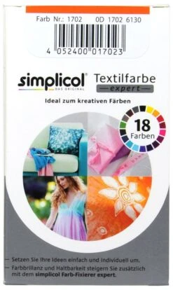 Simplicol Expert India-Orange Textilfarbe - 1702 - 150 G -Compo Verkäufe Simplicol20Expert20India Orange20Textilfarbe 27404 H01
