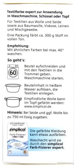 Simplicol Expert Mais-Gelb Textilfarbe - 1701 - 150 G -Compo Verkäufe Simplicol20Expert20Mais Gelb20Textilfarbe 27402 L01