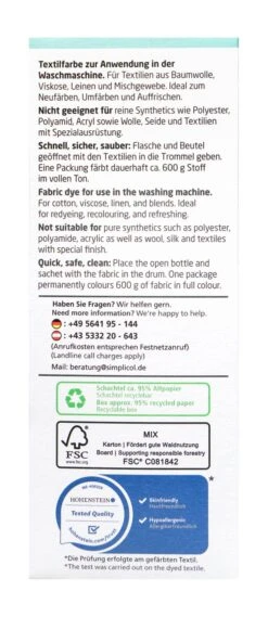 Simplicol Intensiv Mint-Petrol Textilfarbe - 1027251 -Compo Verkäufe Simplicol20Intensiv20Mint Petrol 26636 L01