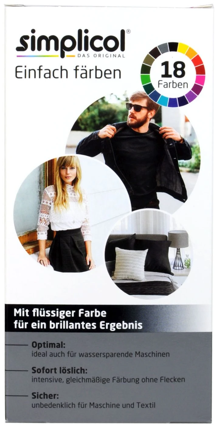 Simplicol Intensiv Samt-Schwarz Textilfarbe - 1818 3 Simplicol Intensiv Samt-Schwarz Textilfarbe - 1818 - Image 3