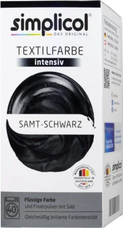 Simplicol Intensiv Samt-Schwarz Textilfarbe - 1818