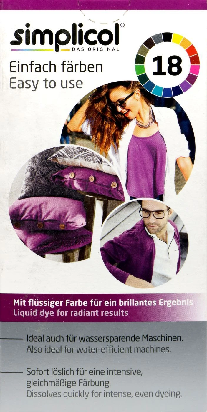 Simplicol Intensiv Sinnliche Beere Textilfarbe - 1806 3 Simplicol Intensiv Sinnliche Beere Textilfarbe - 1806 - Image 3