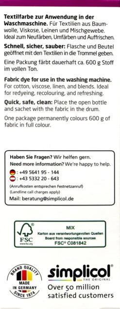 Simplicol Intensiv Sinnliche Beere Textilfarbe - 1806 7 Simplicol Intensiv Sinnliche Beere Textilfarbe - 1806 -Compo Verkäufe Simplicol20Intensiv20Sinnliche20Beere20Textilfarbe 26702 L01