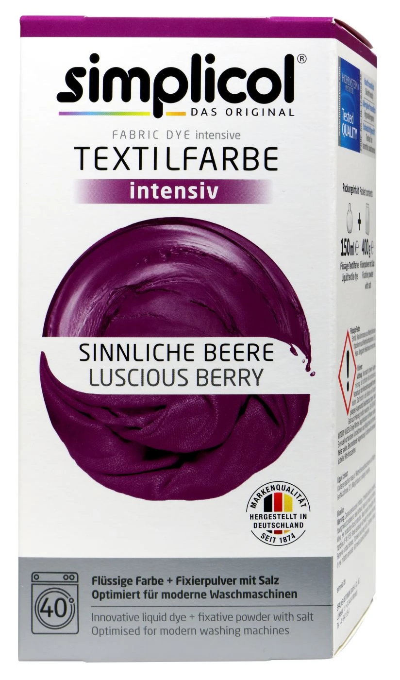 Simplicol Intensiv Sinnliche Beere Textilfarbe - 1806 1 Simplicol Intensiv Sinnliche Beere Textilfarbe - 1806