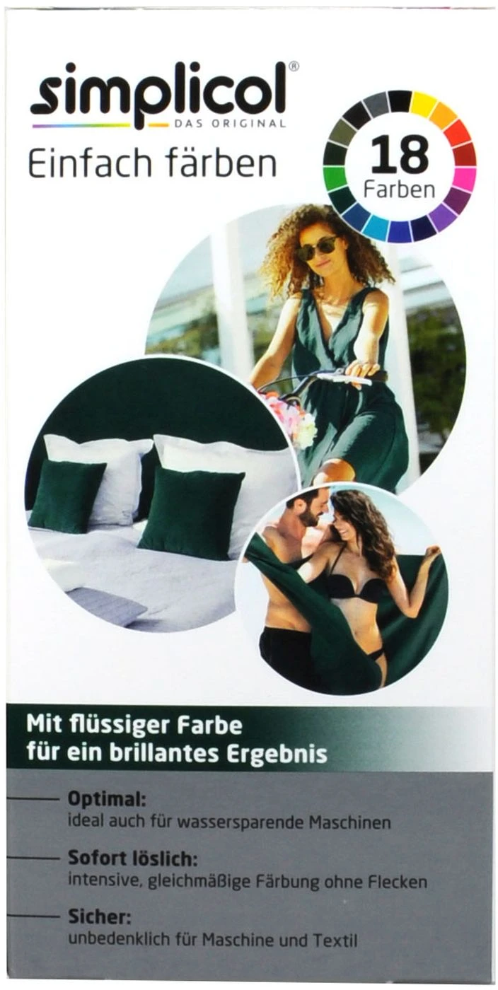 Simplicol Intensiv Wald-Grün Textilfarbe - 1812 3 Simplicol Intensiv Wald-Grün Textilfarbe - 1812 - Image 3