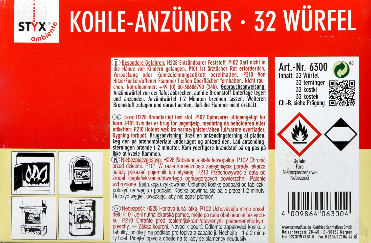 Styx Kohleanzünder - 50 G 2 Styx Kohleanzünder - 50 G - Image 2