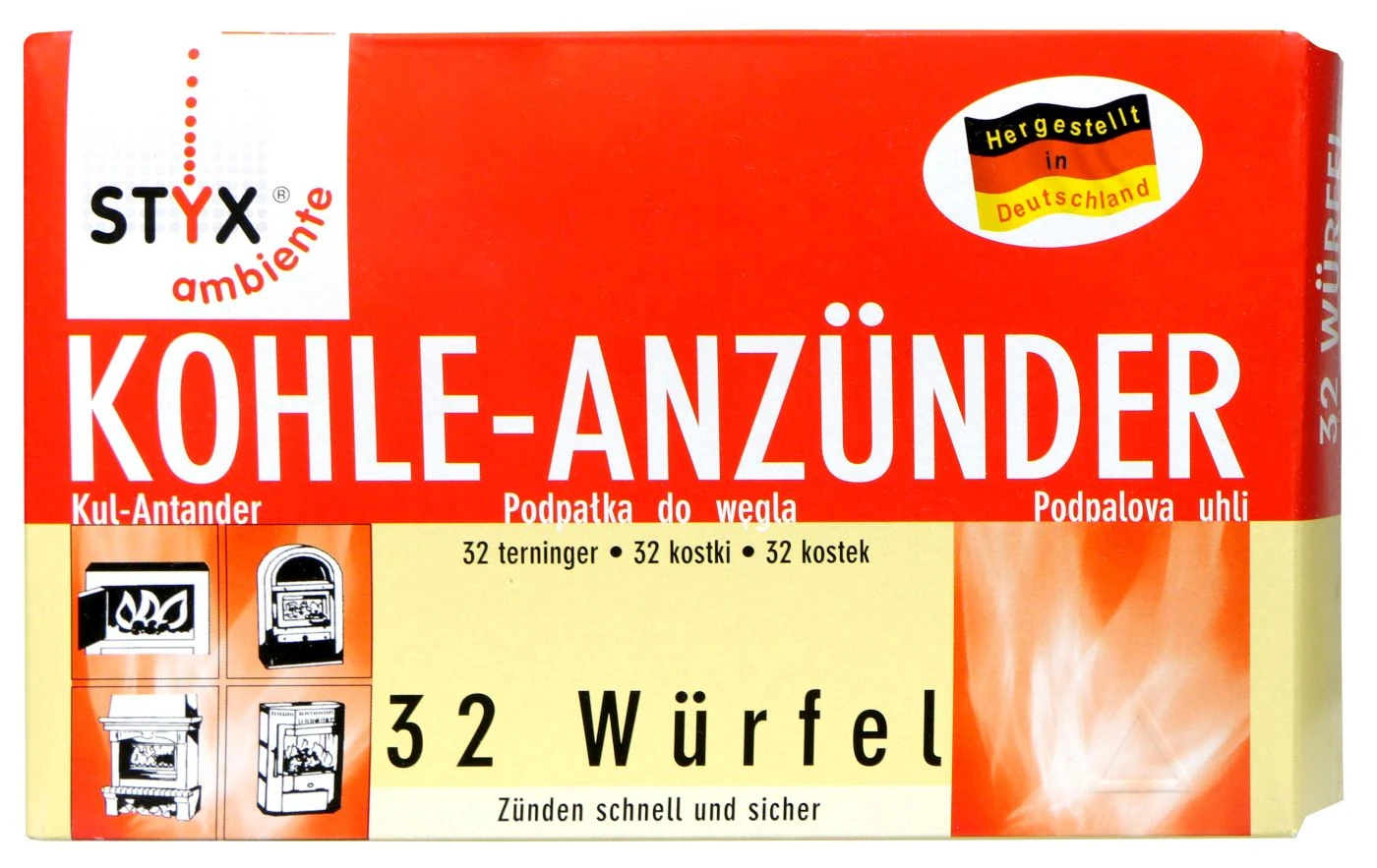 Styx Kohleanzünder - 50 G 1 Styx Kohleanzünder - 50 G