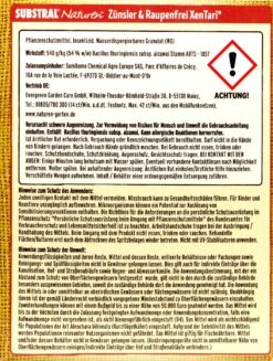 Naturen Bio Zünsler & Raupenfrei XenTari - 20 G -Compo Verkäufe Substral20Naturen20Zuensler20und20Raupenfrei20XenTari 32501 H01