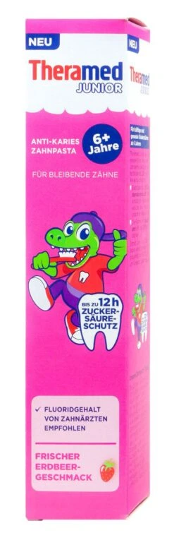 Thera Med Junior Erdbeer Anti-Karies Zahnpasta - 75 Ml